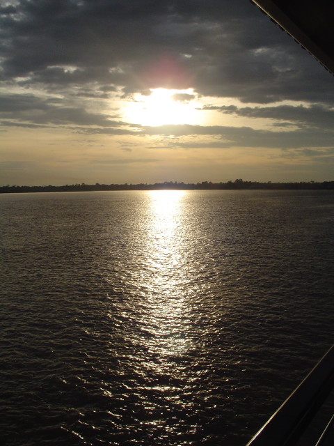 Abendstimmung auf dem Rajang River