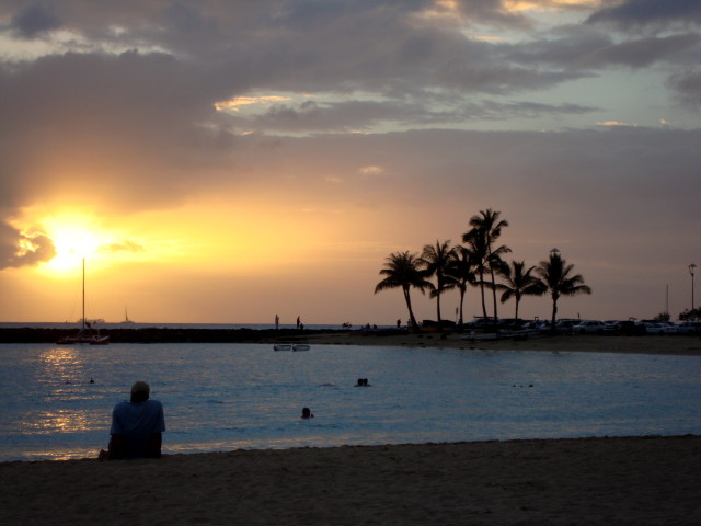 Sonnenuntergang Waikiki