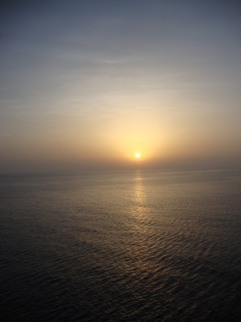 Sonnenuntergang im Golf von Aden