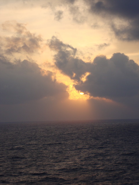 Sonnenuntergang im Mittelmeer