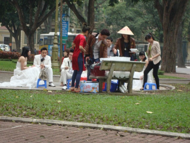 Hanoi - Hochzeit im Park