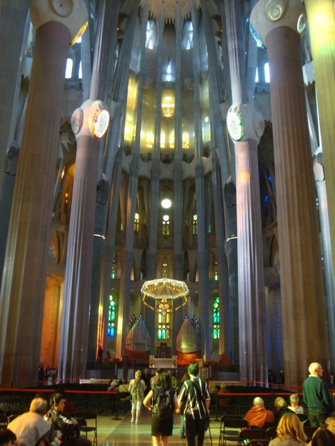 Innenansicht der Sagrada Família