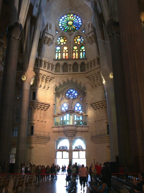 Innenaufnahme der Sagrada Família