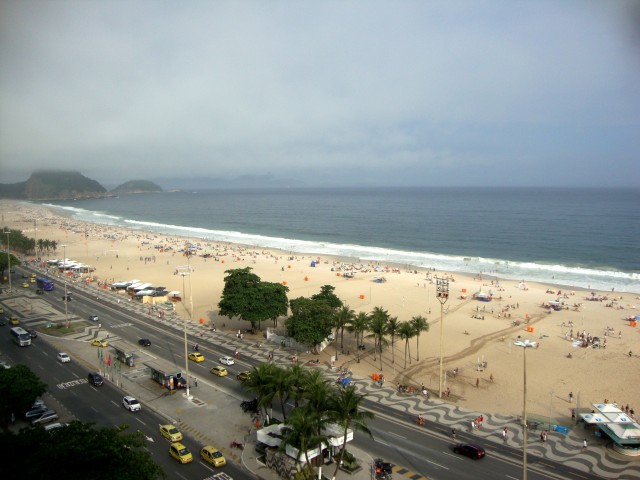 Ausblick vom Balkon des Olinda Rio Hotel, Copacabana.
