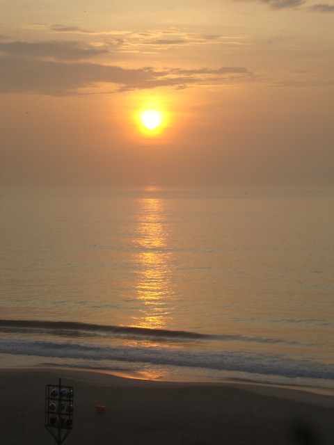 Sonnenaufgang aus dem Hotel