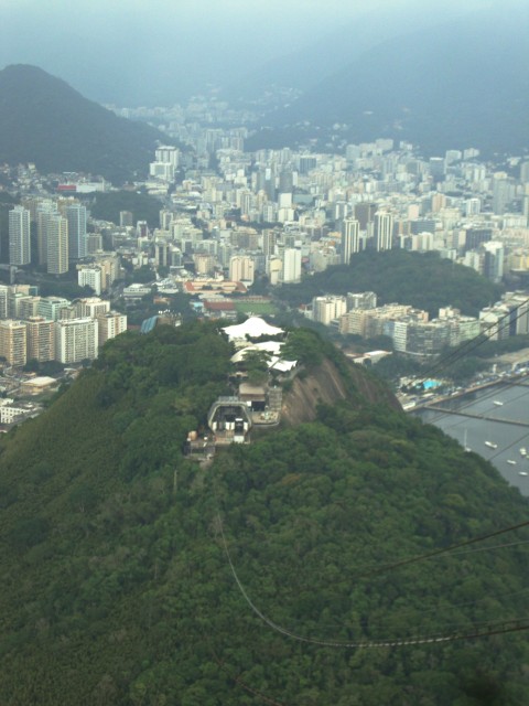 Blick zur Mittelstation - "Morro da Urca" und Botafogo